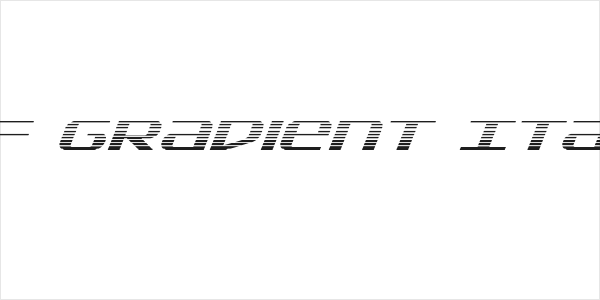 SDF Gradient Italic Logo