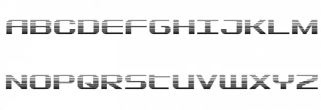 SDF Gradient Polices MAJUSCULES