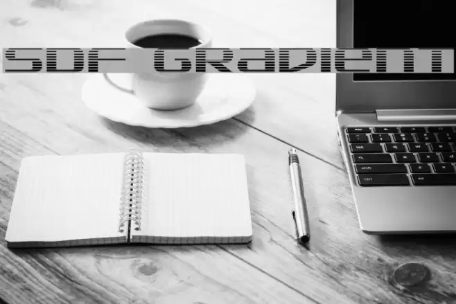 SDF Gradient Font examples