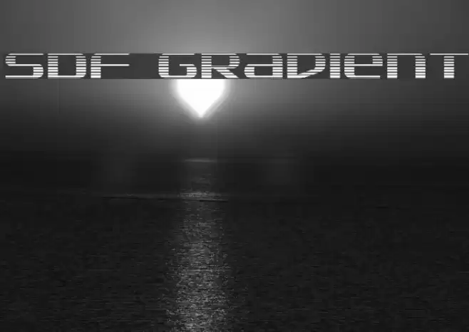 SDF Gradient Font examples