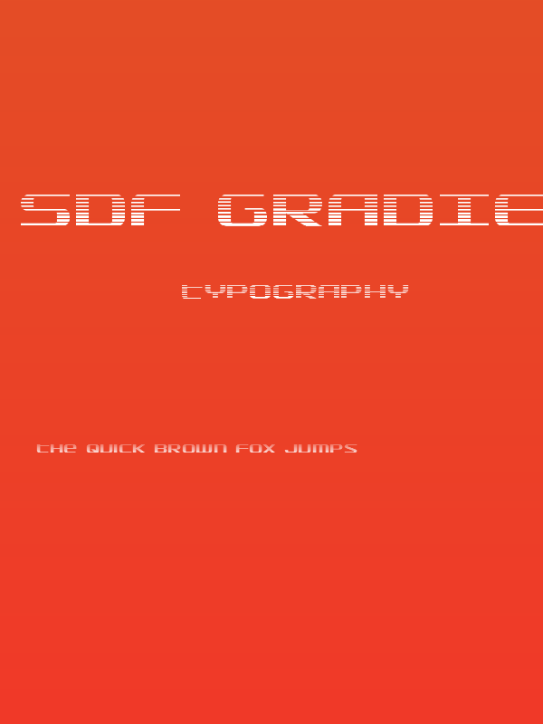 SDF Gradient Poster