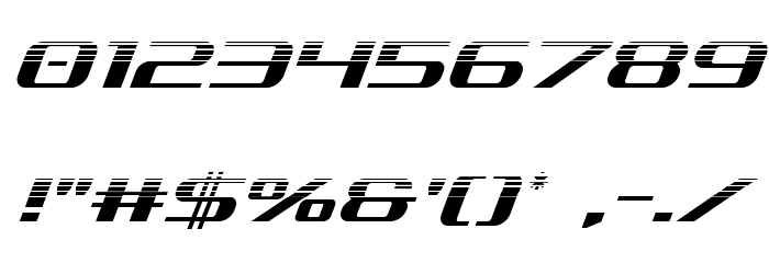 SDF Halftone Italic Font OTHER CHARS