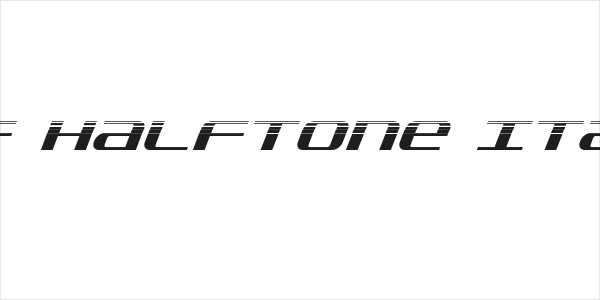 SDF Halftone Italic Logo