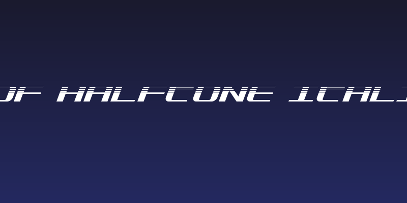SDF Halftone Italic Social Header