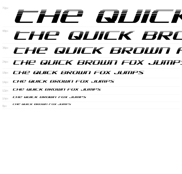 SDF Halftone Italic Waterfall