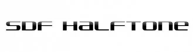 SDF Halftone  Frei Schriftart Herunterladen