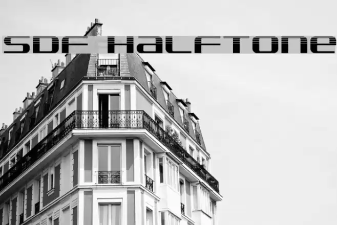 SDF Halftone Font examples