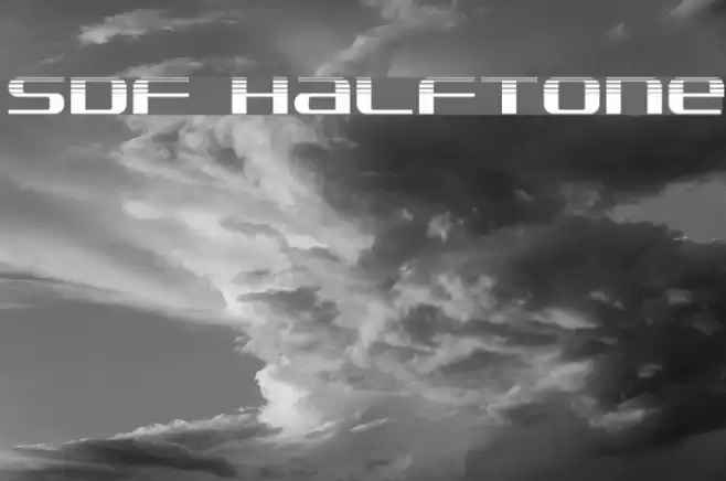 SDF Halftone Font examples