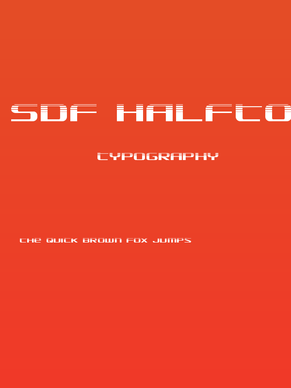 SDF Halftone Poster