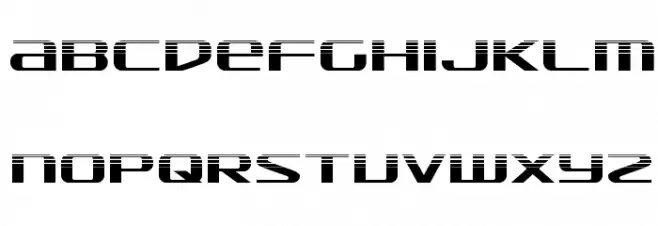 SDF Halftone Schriftart Kleinbuchstaben