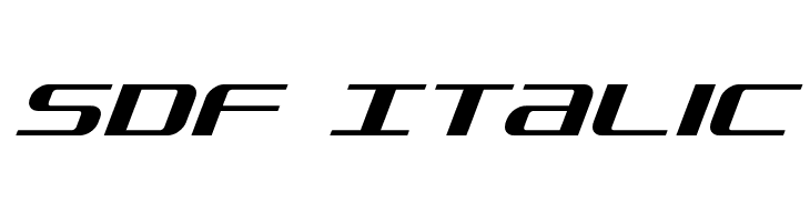 SDF Italic  Fuentes Gratis Descargar