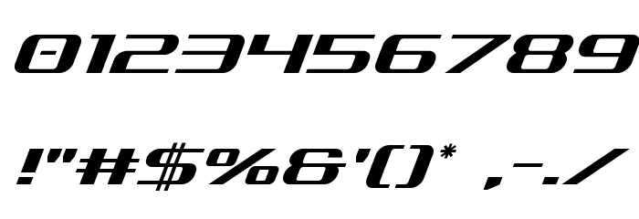 SDF Italic Font OTHER CHARS