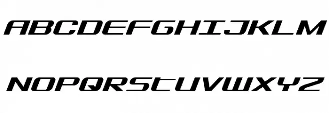 SDF Italic Шрифта ВЕРХНИЙ