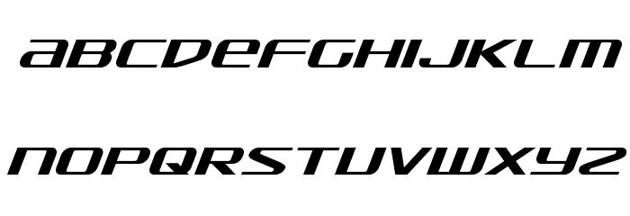 SDF Italic Font LOWERCASE