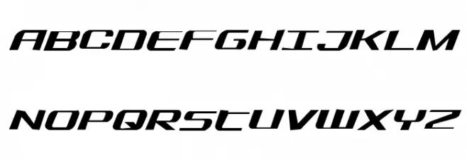 SDF Jagged Italic Font Litere mari
