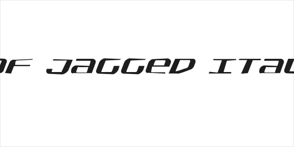 SDF Jagged Italic Logo