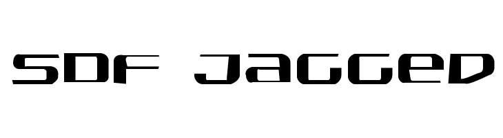 SDF Jagged  Frei Schriftart Herunterladen