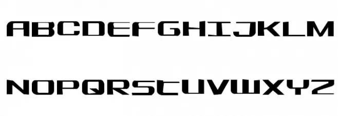 SDF Jagged フォント 大文字