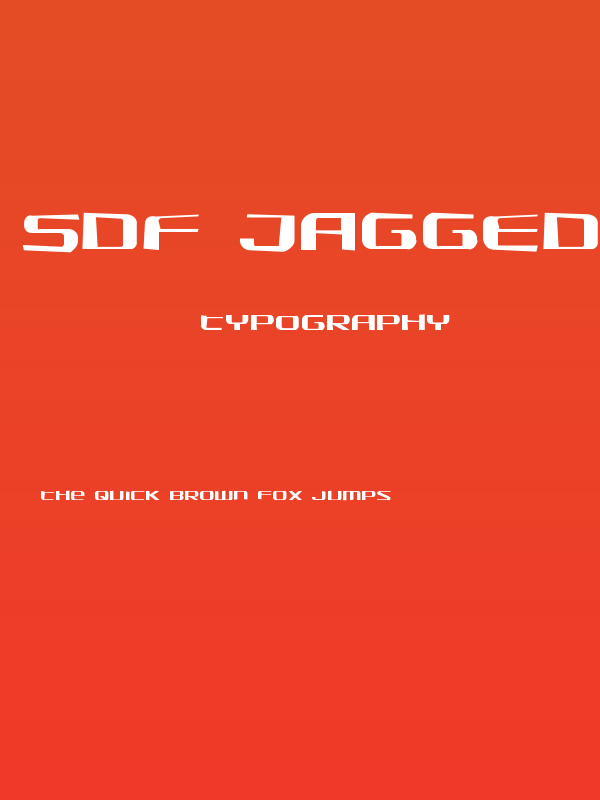 SDF Jagged Poster