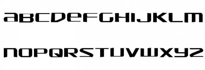SDF Jagged Font LOWERCASE