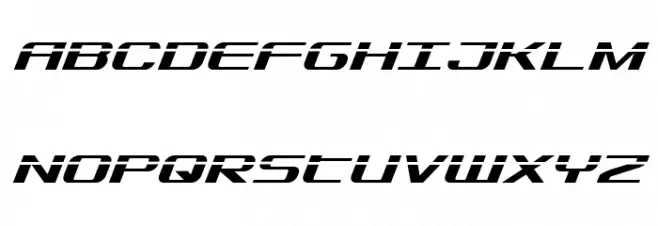 SDF Laser Italic 字体 大写