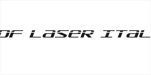 SDF Laser Italic Logo