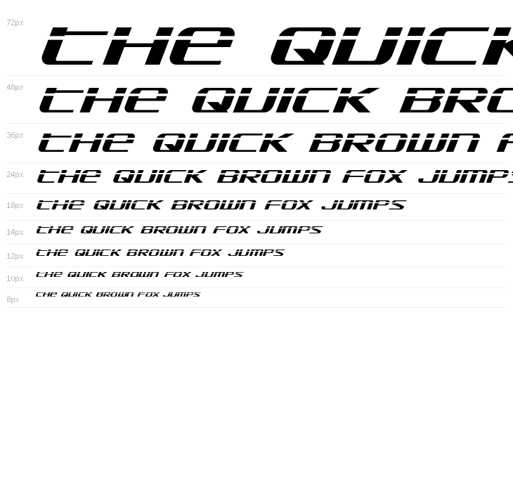 SDF Laser Italic Waterfall