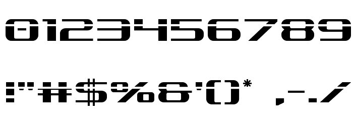 SDF Laser Font OTHER CHARS