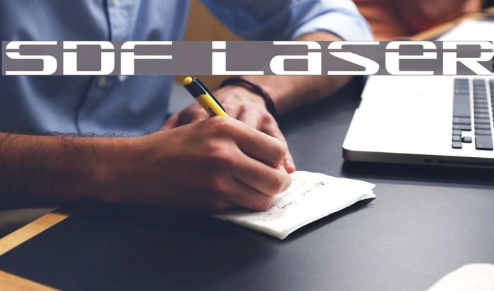 SDF Laser Font examples