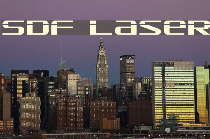 SDF Laser Font examples
