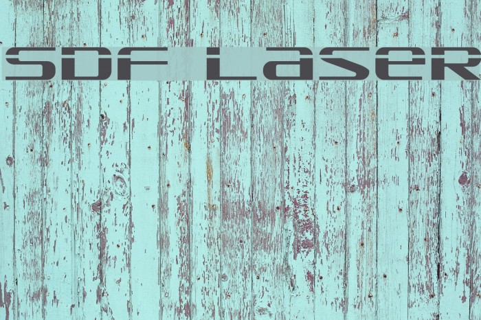 SDF Laser Font examples