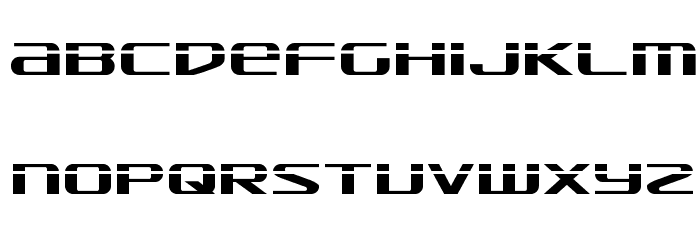 SDF Laser Font LOWERCASE