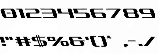 SDF Leftalic Font OTHER CHARS
