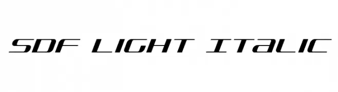 SDF Light Italic  नि: शुल्क फ़ॉन्ट्स डाउनलोड