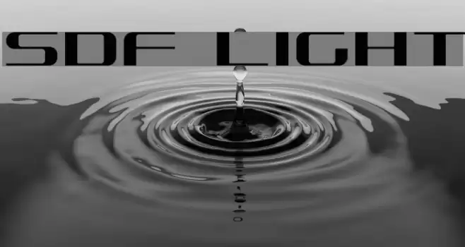 SDF Light Font examples