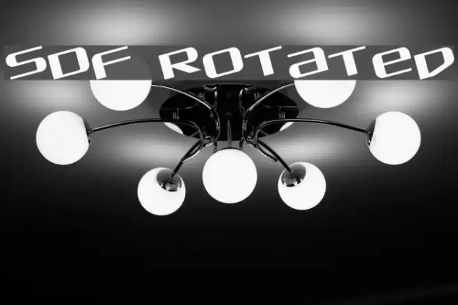 SDF Rotated Font examples