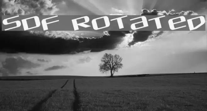 SDF Rotated Font examples