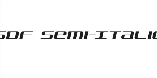SDF Semi-Italic Logo