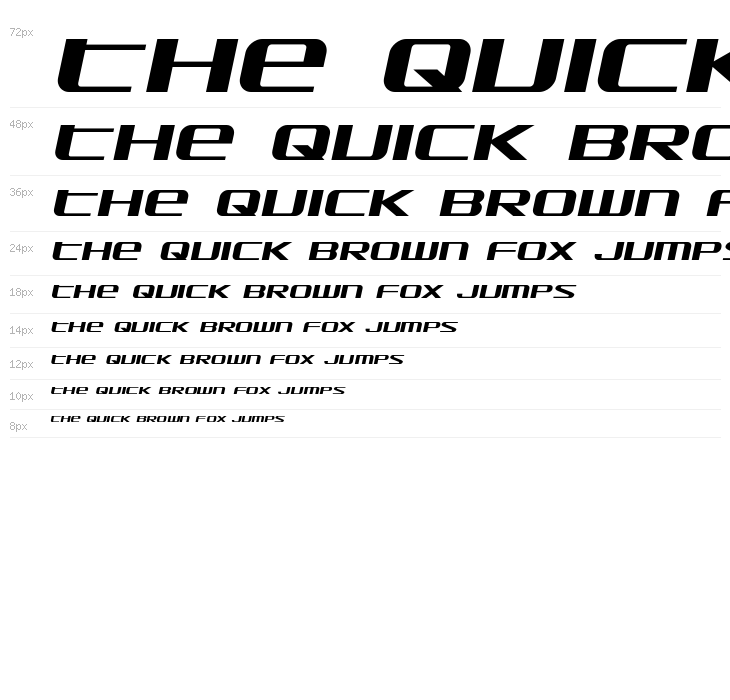 SDF Semi-Italic Waterfall