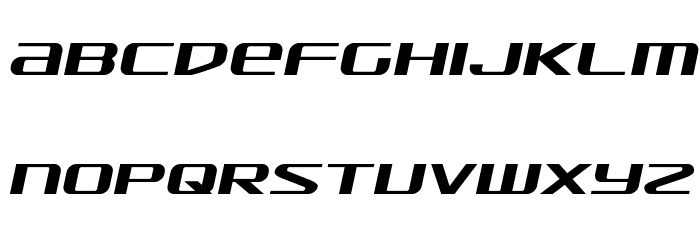 SDF Semi-Italic Font LOWERCASE
