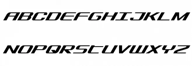 SDF Super-Italic Polices MAJUSCULES