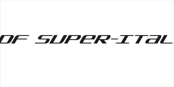 SDF Super-Italic Logo