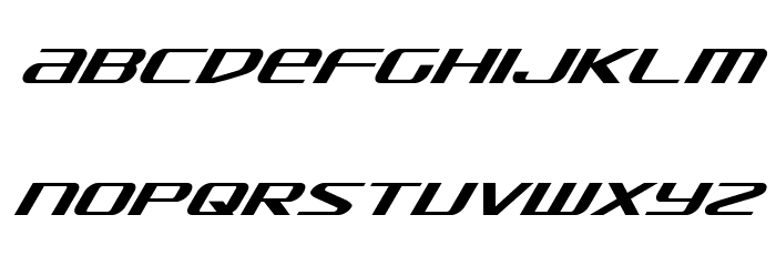 SDF Super-Italic Font LOWERCASE