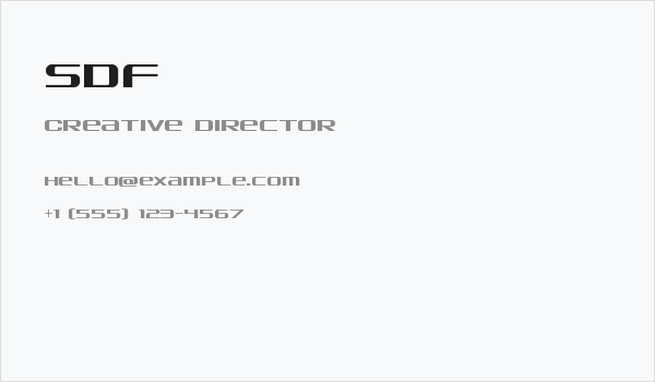 SDF Business Card