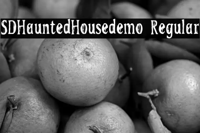 SDHauntedHousedemo Regular خط examples