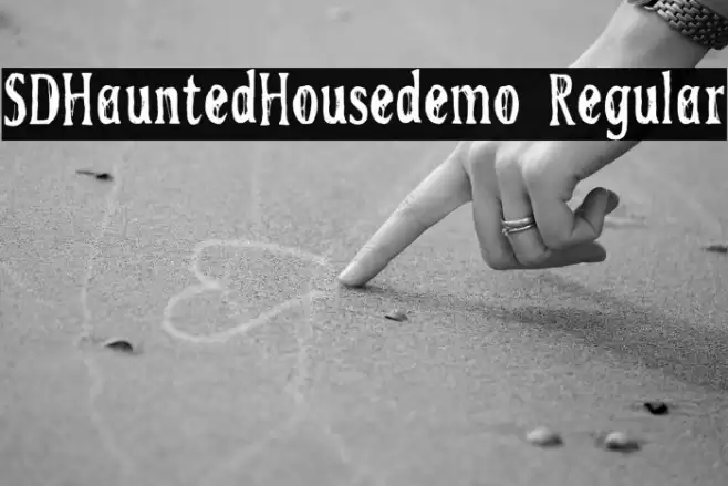 SDHauntedHousedemo Regular خط examples