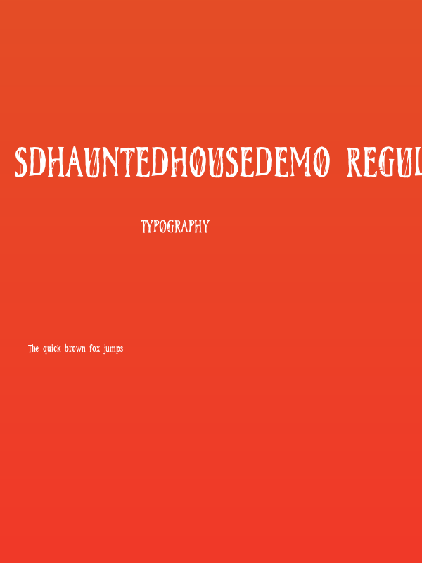 SDHauntedHousedemo Regular Poster