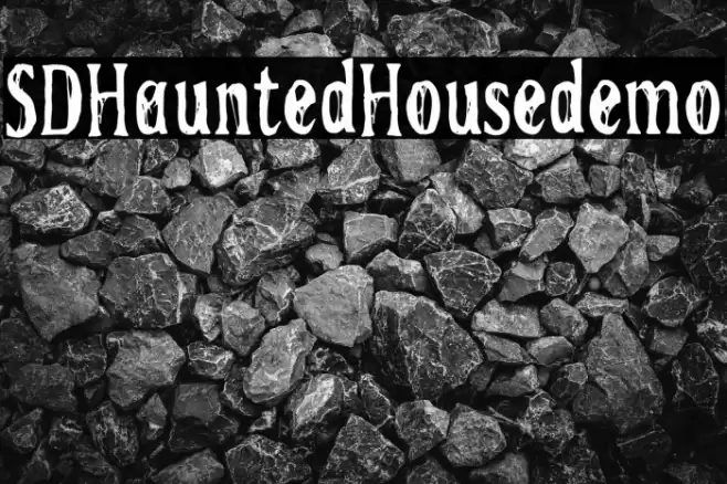 SDHauntedHousedemo Font examples