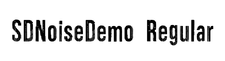 SDNoiseDemo Regular  Скачать бесплатные шрифты