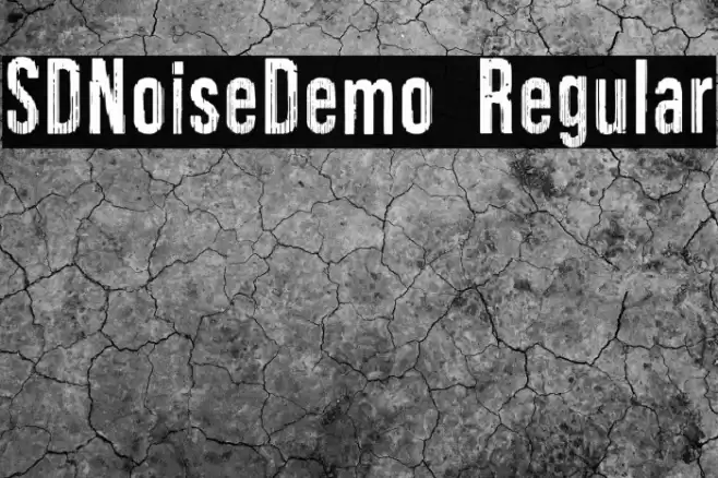 SDNoiseDemo Regular Font examples